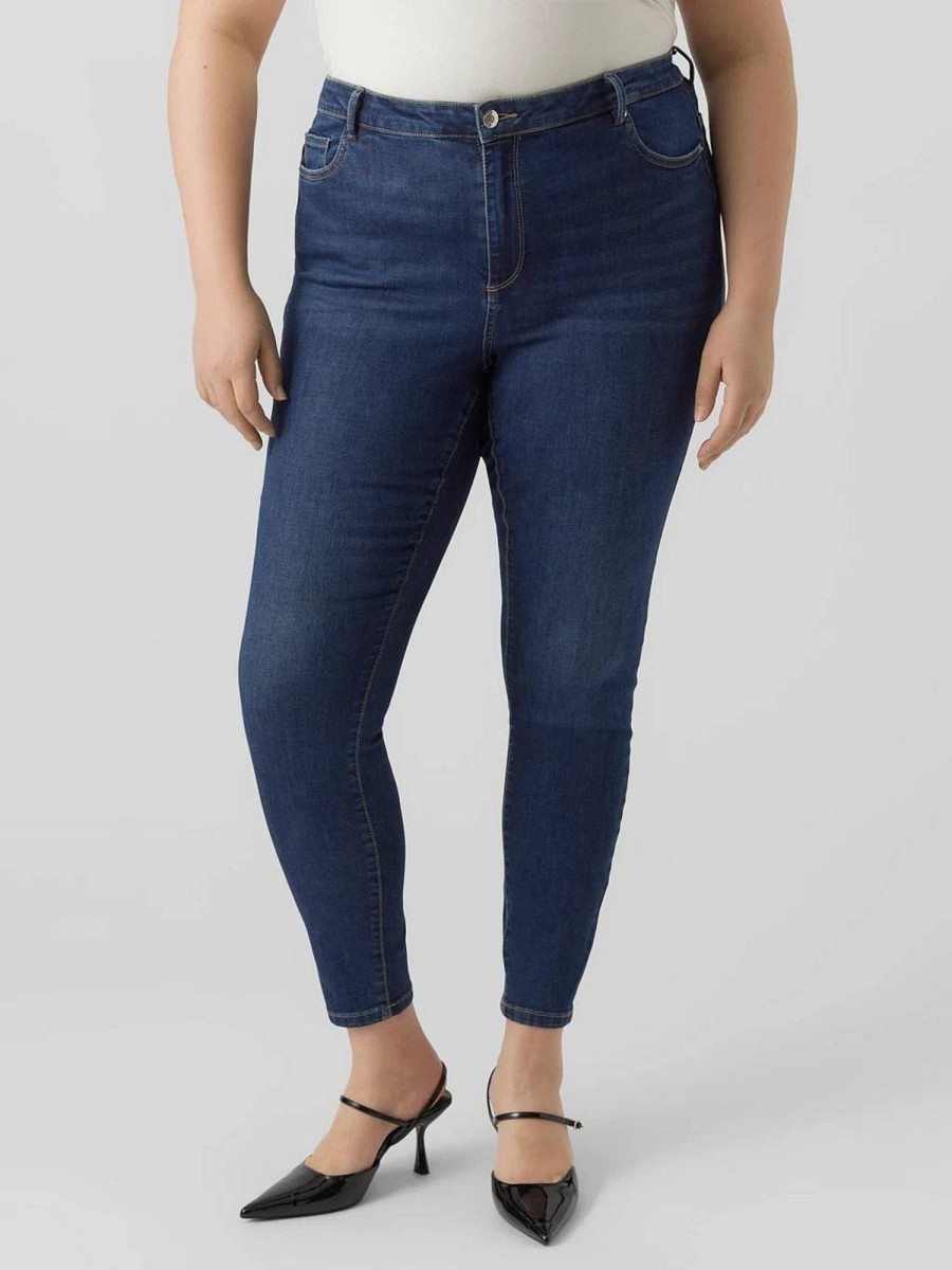 Donna VERO MODA Denim Jeans | Phia Hr Skinny Curve - Jeans A Vita Alta