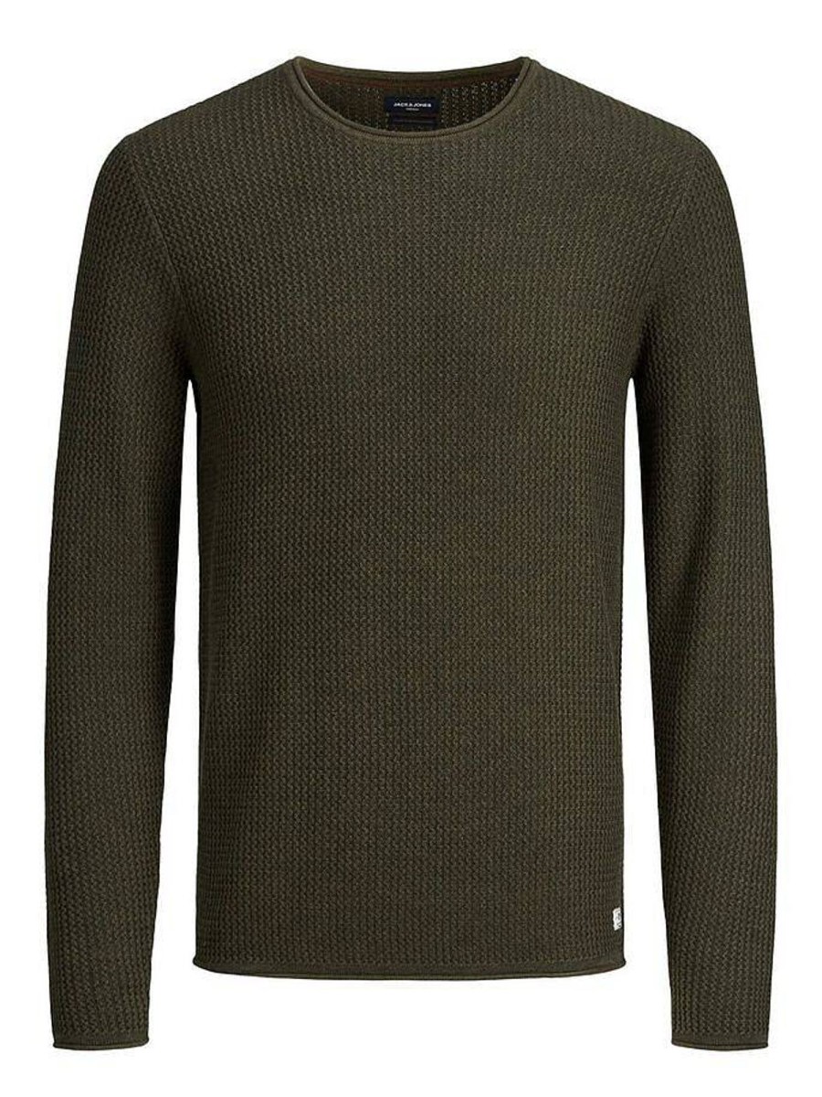 Uomo JACK & JONES Maglieria | Blucarlos - Pullover Girocollo In Jacquard