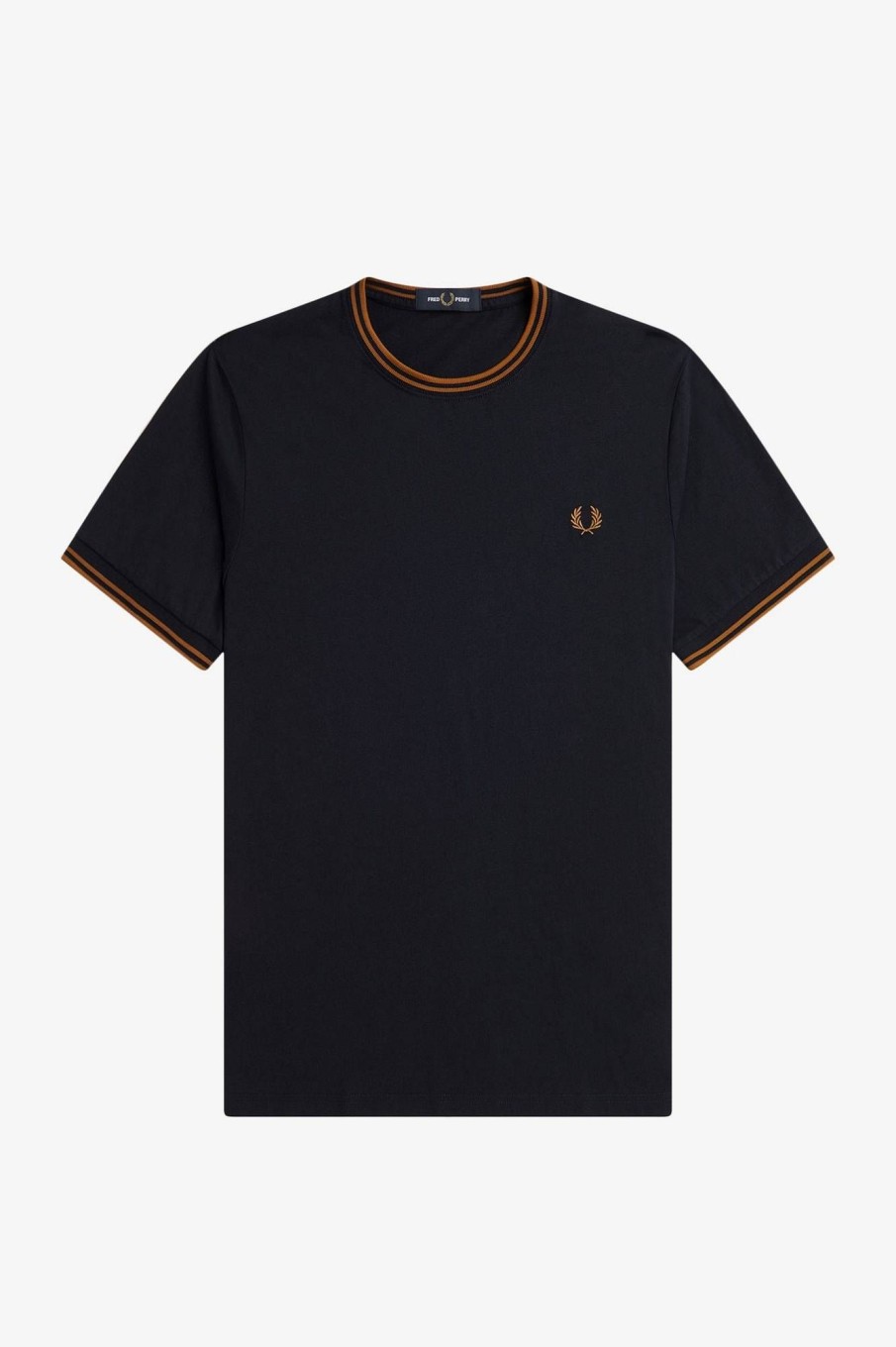 Uomo FRED PERRY T-Shirts | T-Shirt Con Doppia Riga