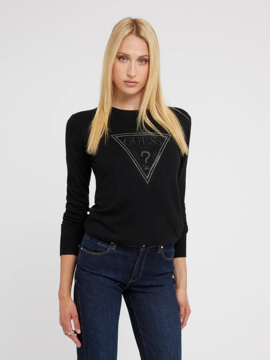 Donna GUESS Pullover E Cardigan | Diane Triangle Logo Sweater - Maglia