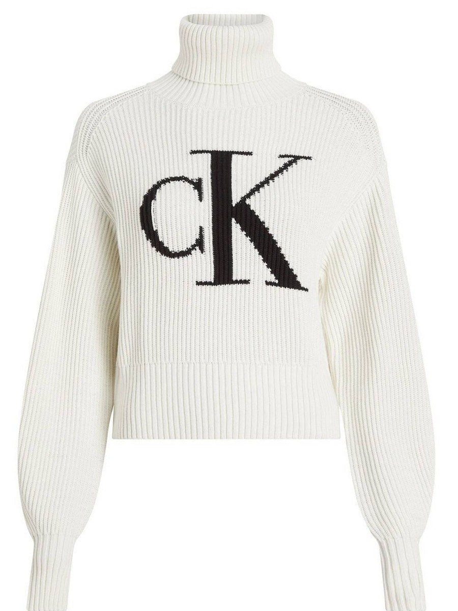 Donna CALVIN KLEIN JEANS Pullover E Cardigan | Blown Up Ck Loose Sweater - Maglione Collo Alto