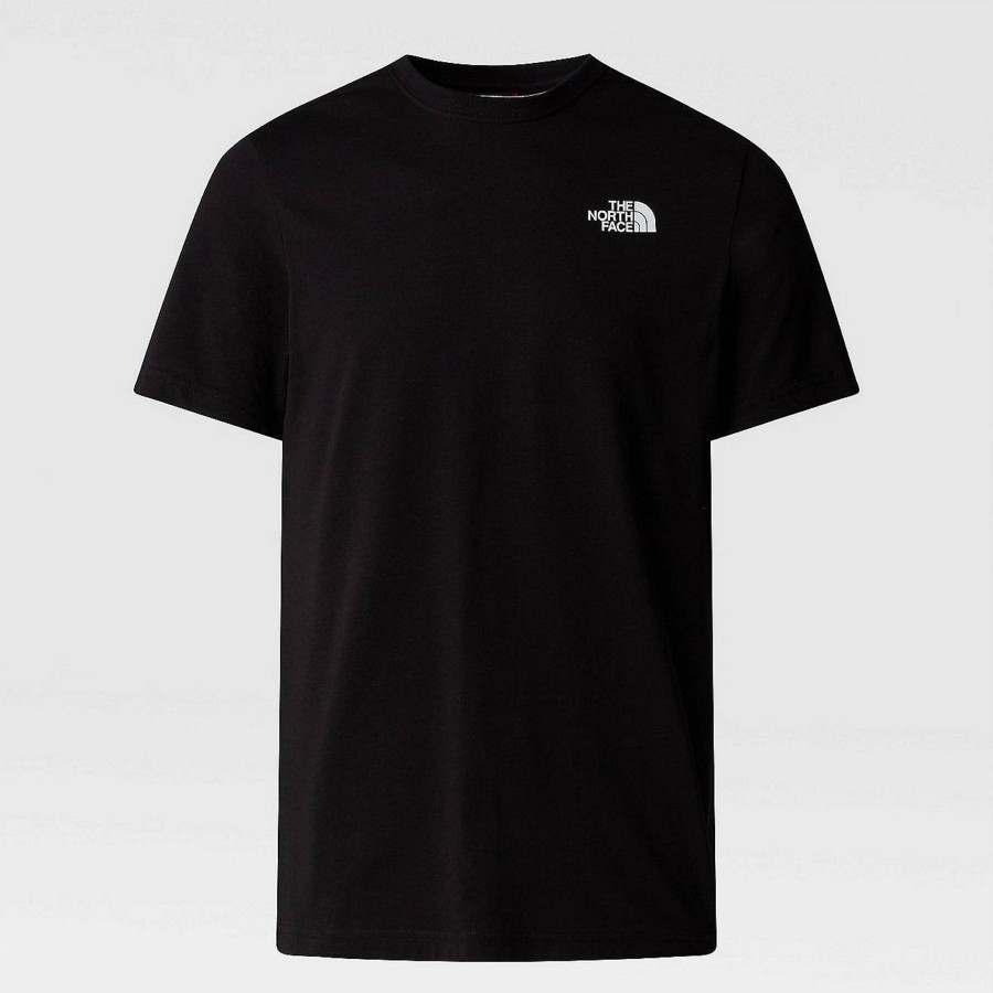 Uomo THE NORTH FACE T-Shirts | Men Ss Mountain Outline Tee - T-Shirt Con Logo