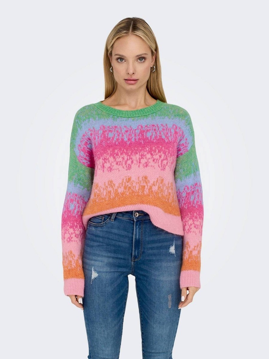 Donna ONLY Pullover E Cardigan | Gita Ls O Neck - Pullover Multicolore