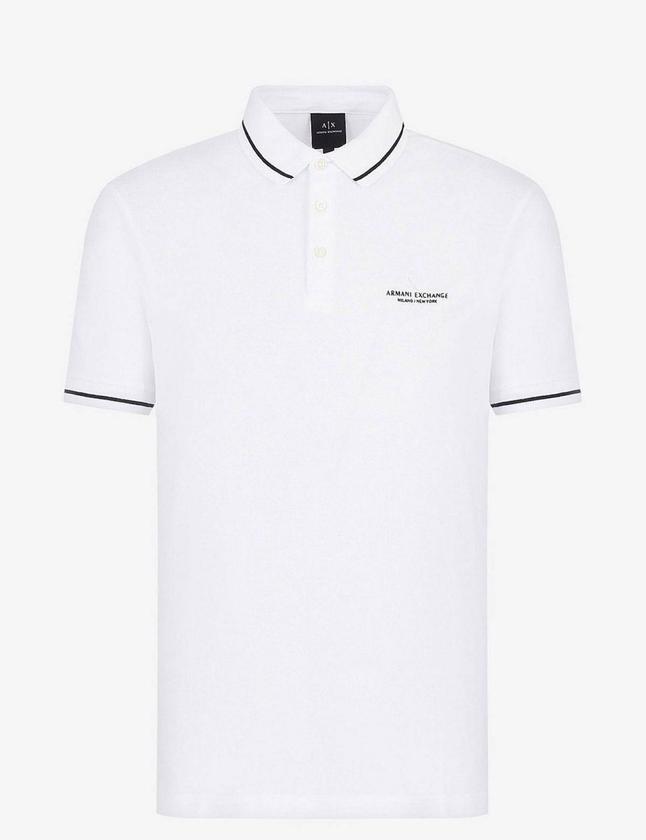 Uomo ARMANI EXCHANGE Polo | Polo A Manica Corta Con Logo