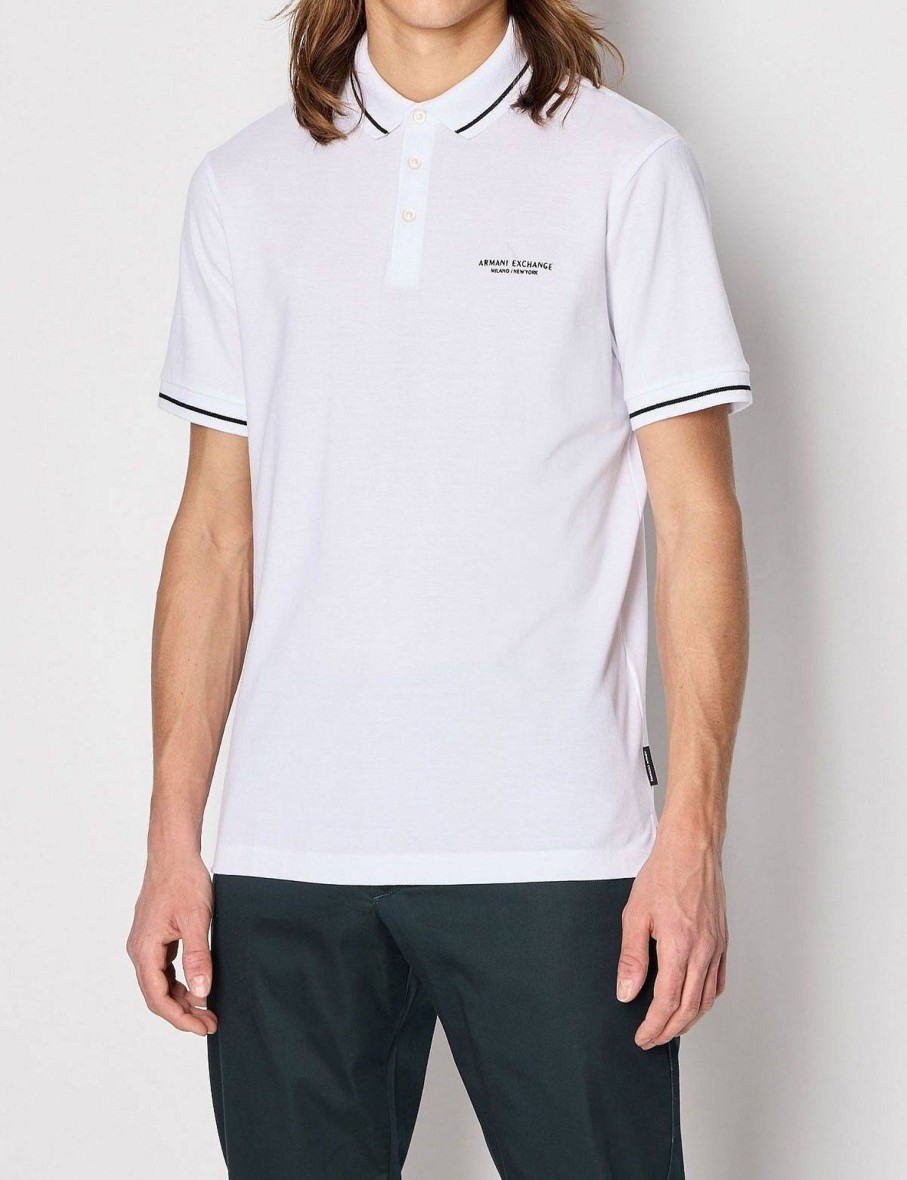 Uomo ARMANI EXCHANGE Polo | Polo A Manica Corta Con Logo