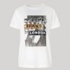 Donna PEPE JEANS T-Shirts | Catrina Tee - T-Shirt Con Logo In Paillettes