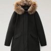 Donna WOOLRICH Giubbotti E Cappotti | Arctic Raccoon Parka Con Pelliccia Removibile