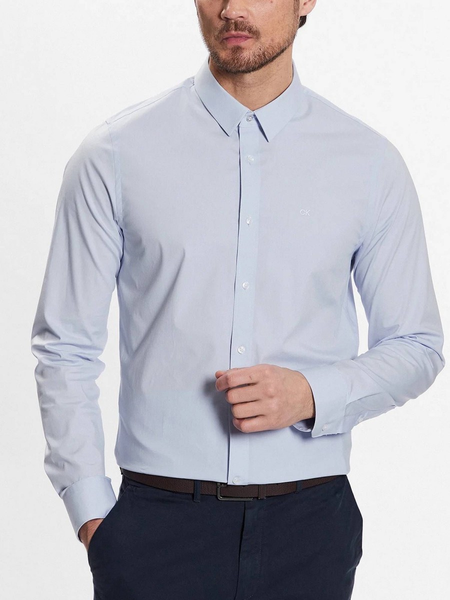 Uomo CALVIN KLEIN MENSWEAR Camicie | Poplin Stretch Slim Shirt