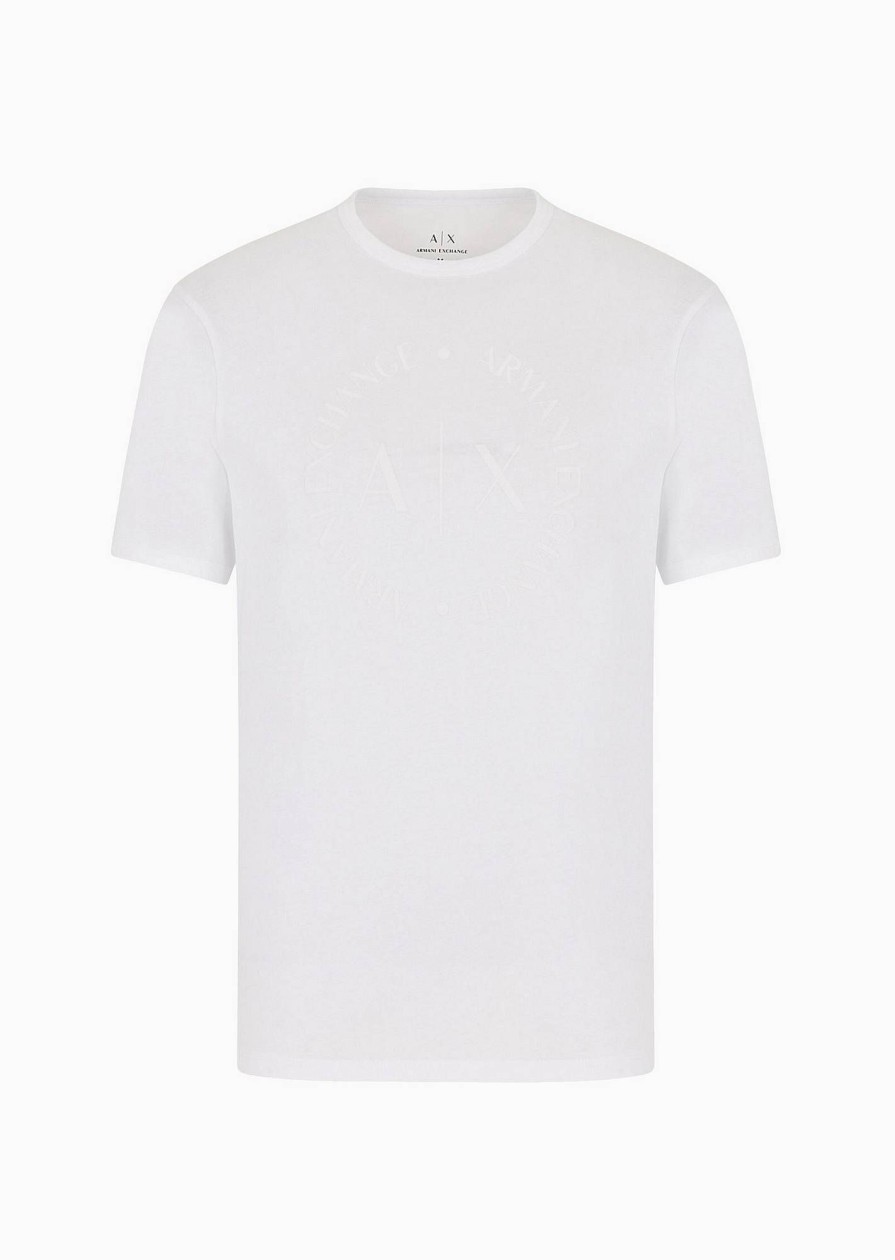 Uomo ARMANI EXCHANGE T-Shirts | T-Shirt A Manica Corta Con Logo