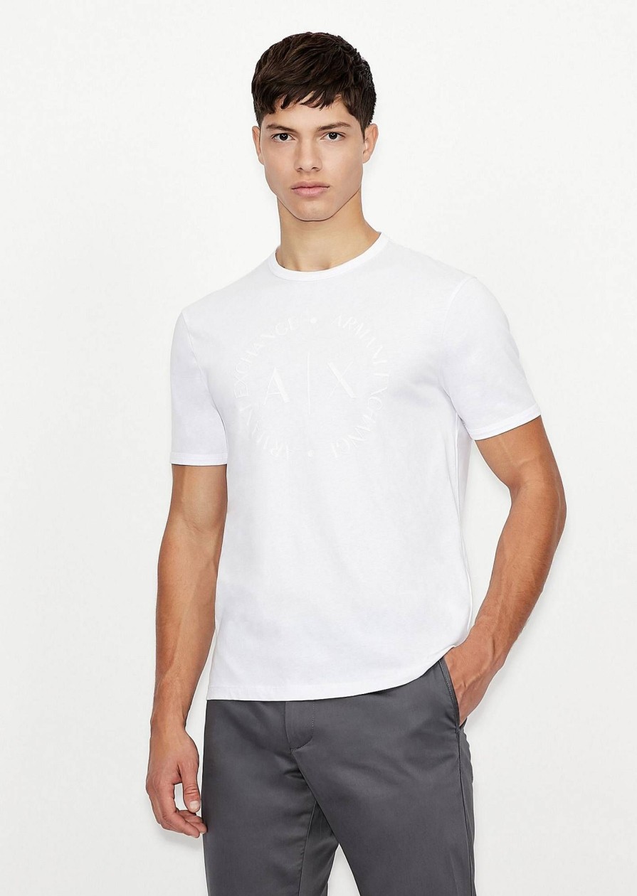 Uomo ARMANI EXCHANGE T-Shirts | T-Shirt A Manica Corta Con Logo