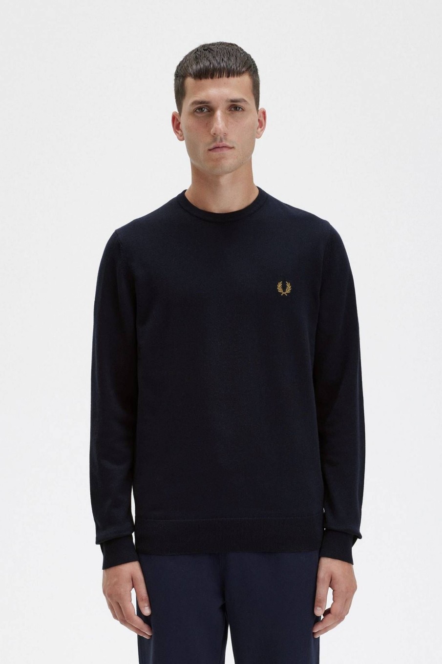 Uomo FRED PERRY Maglieria | Maglione Girocollo Classico