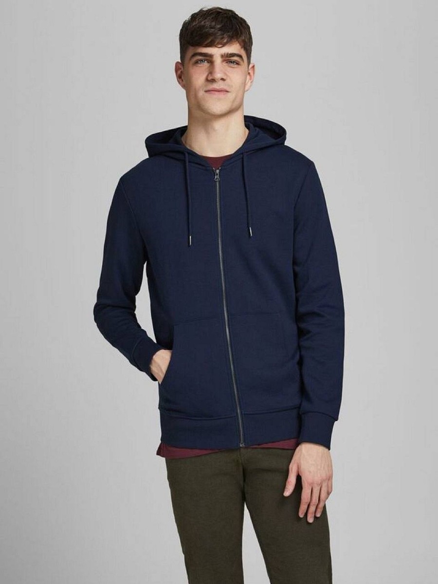 Uomo JACK & JONES Felpe | Basic - Felpa Con Cappuccio E Cerniera