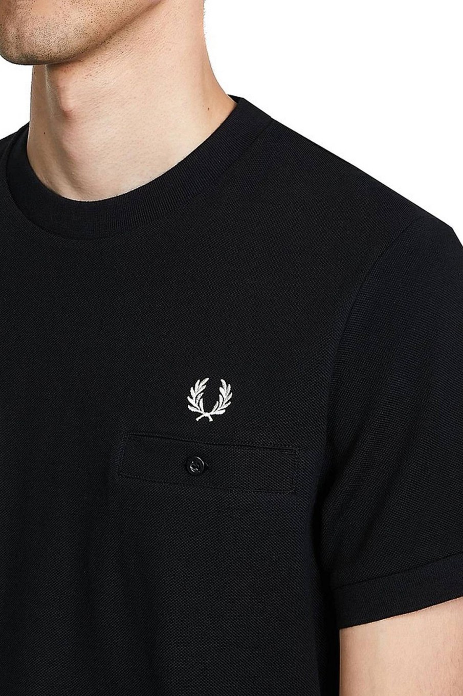 Uomo FRED PERRY T-Shirts | T-Shirt Manica Corta Pique Con Taschino