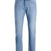 Uomo JACK & JONES Denim Jeans | Frank Leen Na 023 - Jeans Stretti In Fondo