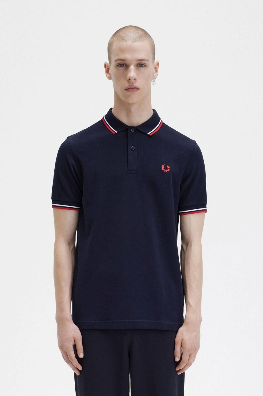 Uomo FRED PERRY Polo | Polo Manica Corta Slim Fit