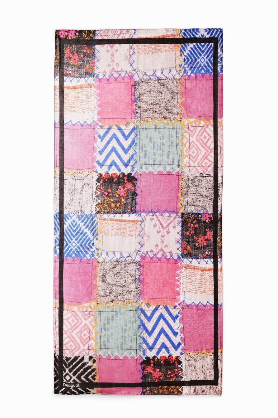 Donna DESIGUAL Sciarpe E Foulard | Foulard Patch Rettangolare