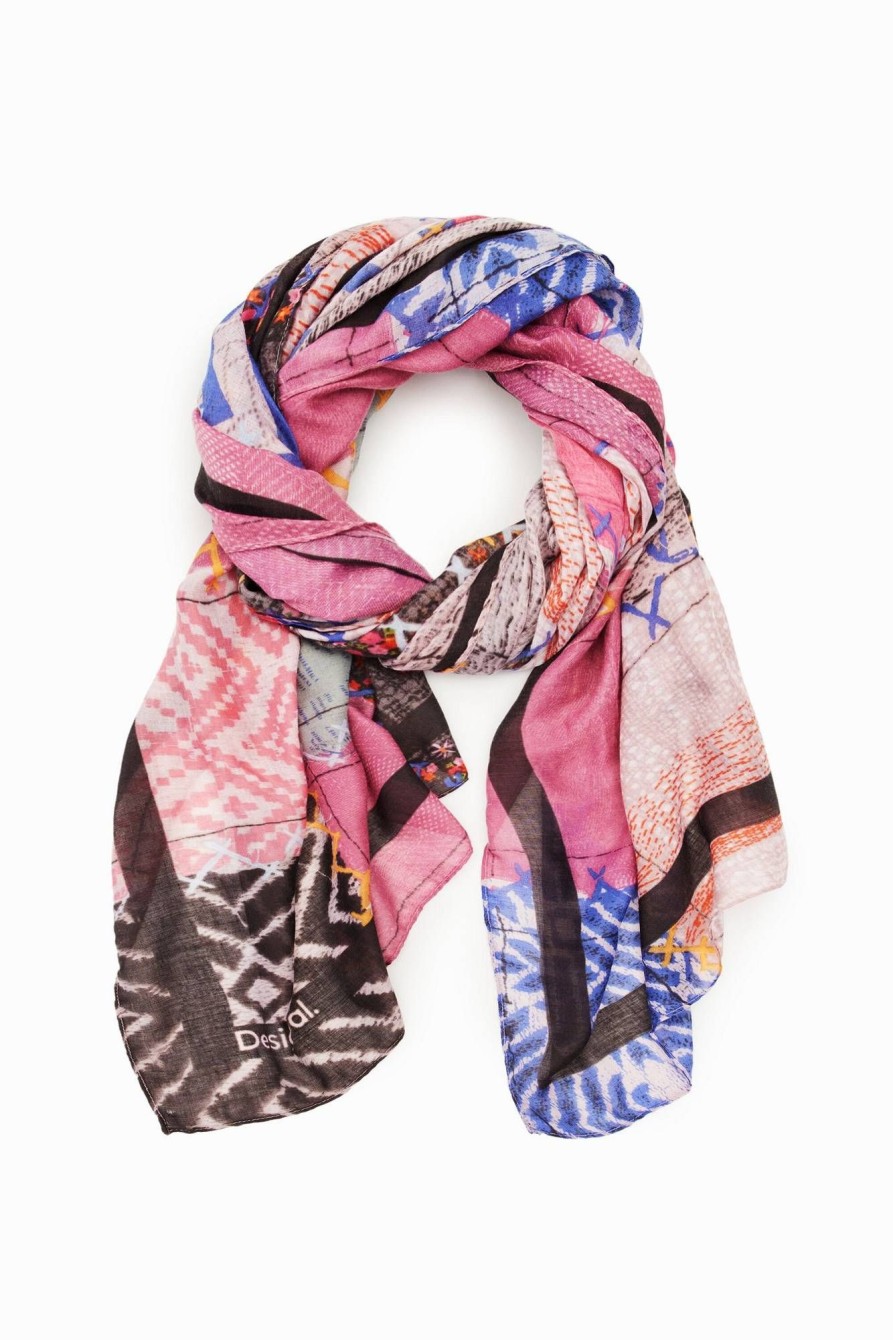 Donna DESIGUAL Sciarpe E Foulard | Foulard Patch Rettangolare