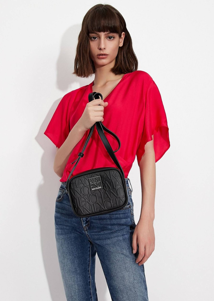 Donna ARMANI EXCHANGE Borse A Tracolla | Messanger Bag - Camera Bag Logo Goffrato