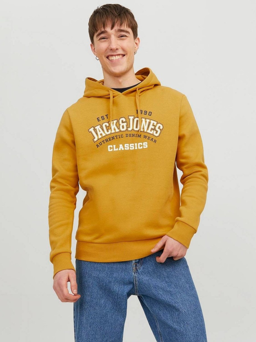 Uomo JACK & JONES Felpe | Logo Sweat Hood - Felpa Con Cappuccio