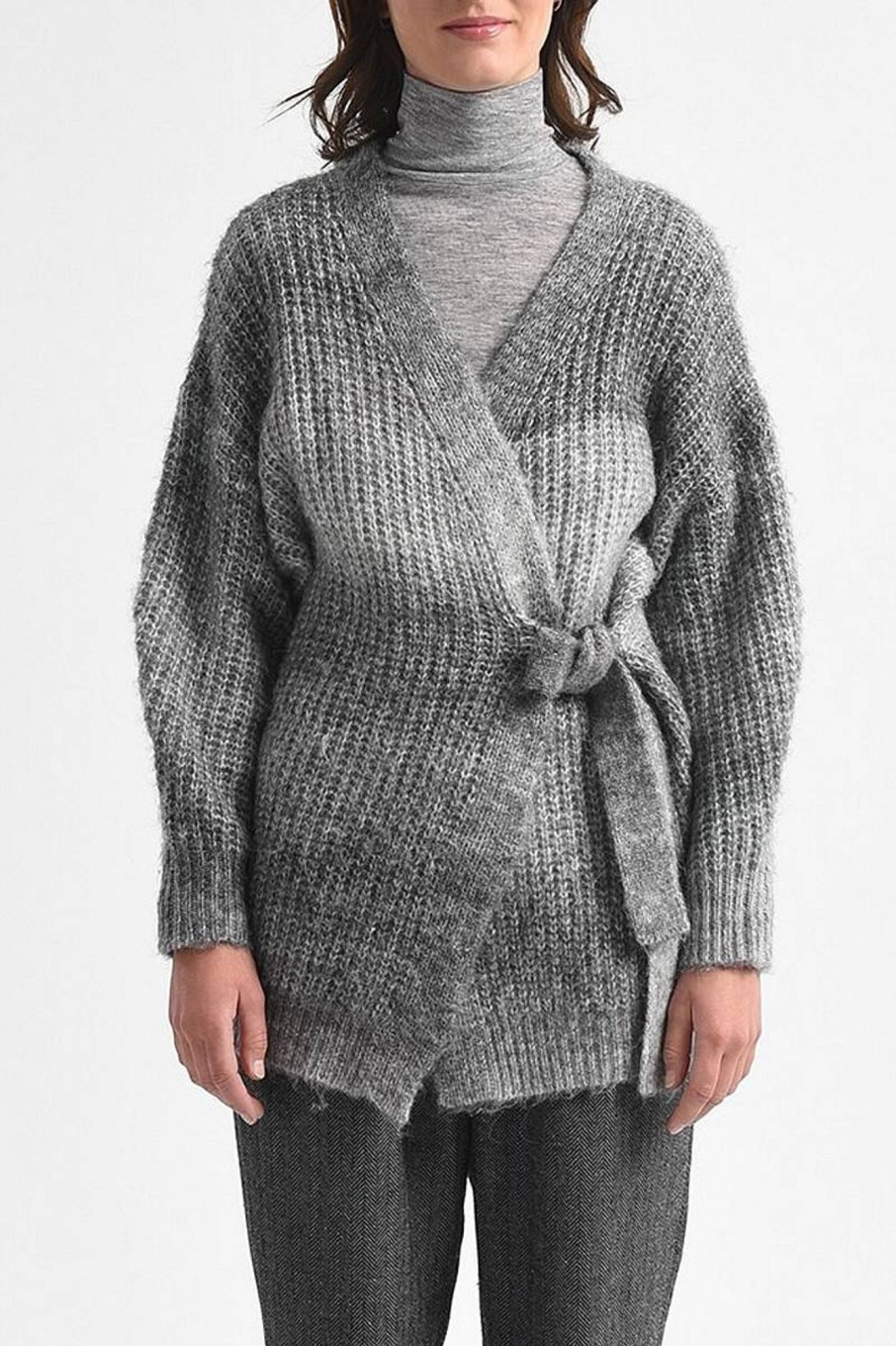 Donna MOLLY BRACKEN Pullover E Cardigan | Cardigan Filati Sfumati Con Cintura