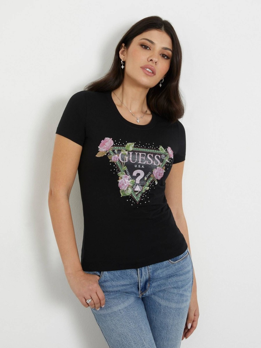 Donna GUESS T-Shirts | T-Shirt Floral Triangle