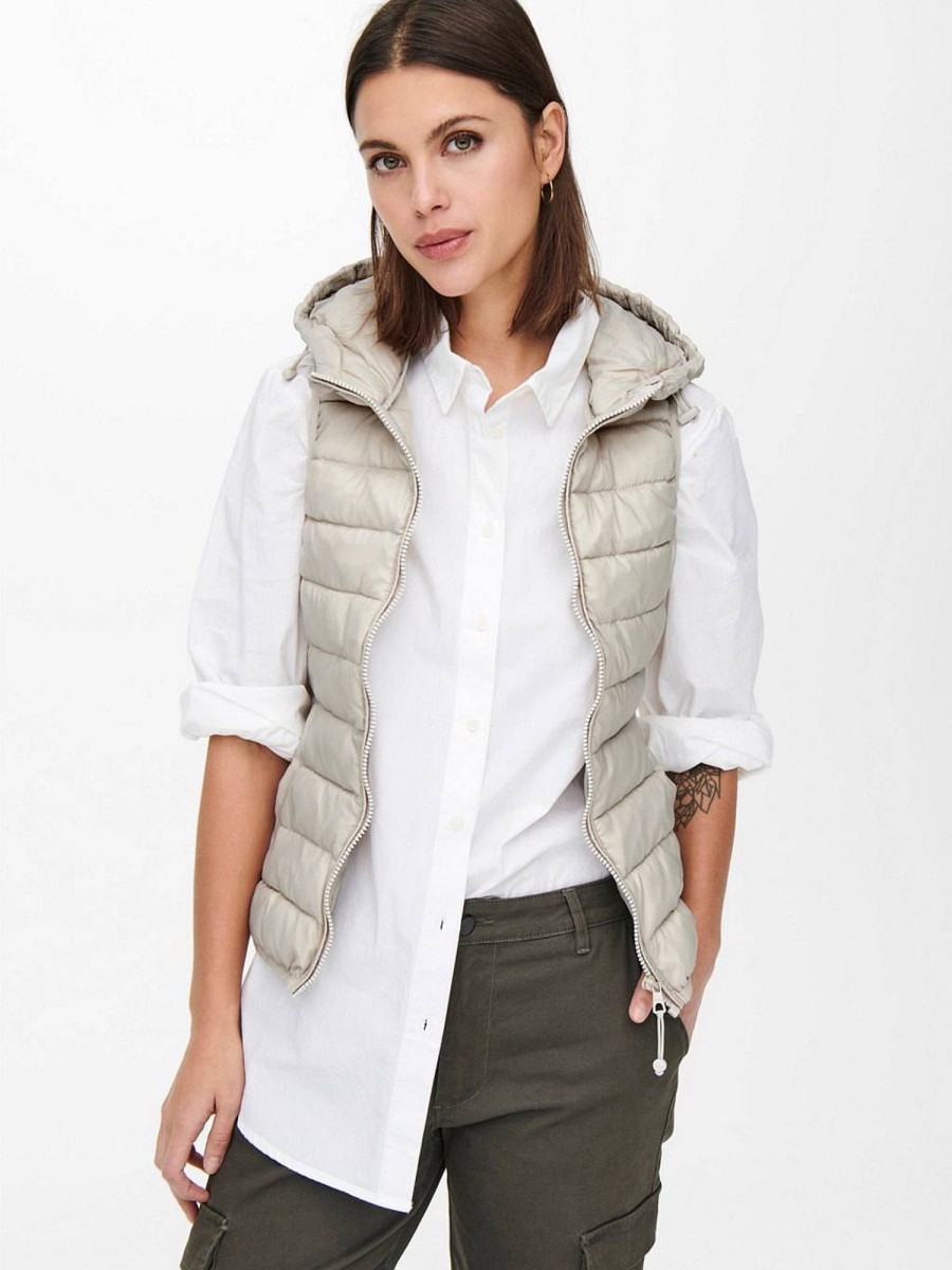 Donna ONLY Giubbotti E Cappotti | Newtahoe Hood Waistcoat Otw - Gilet Trapuntato