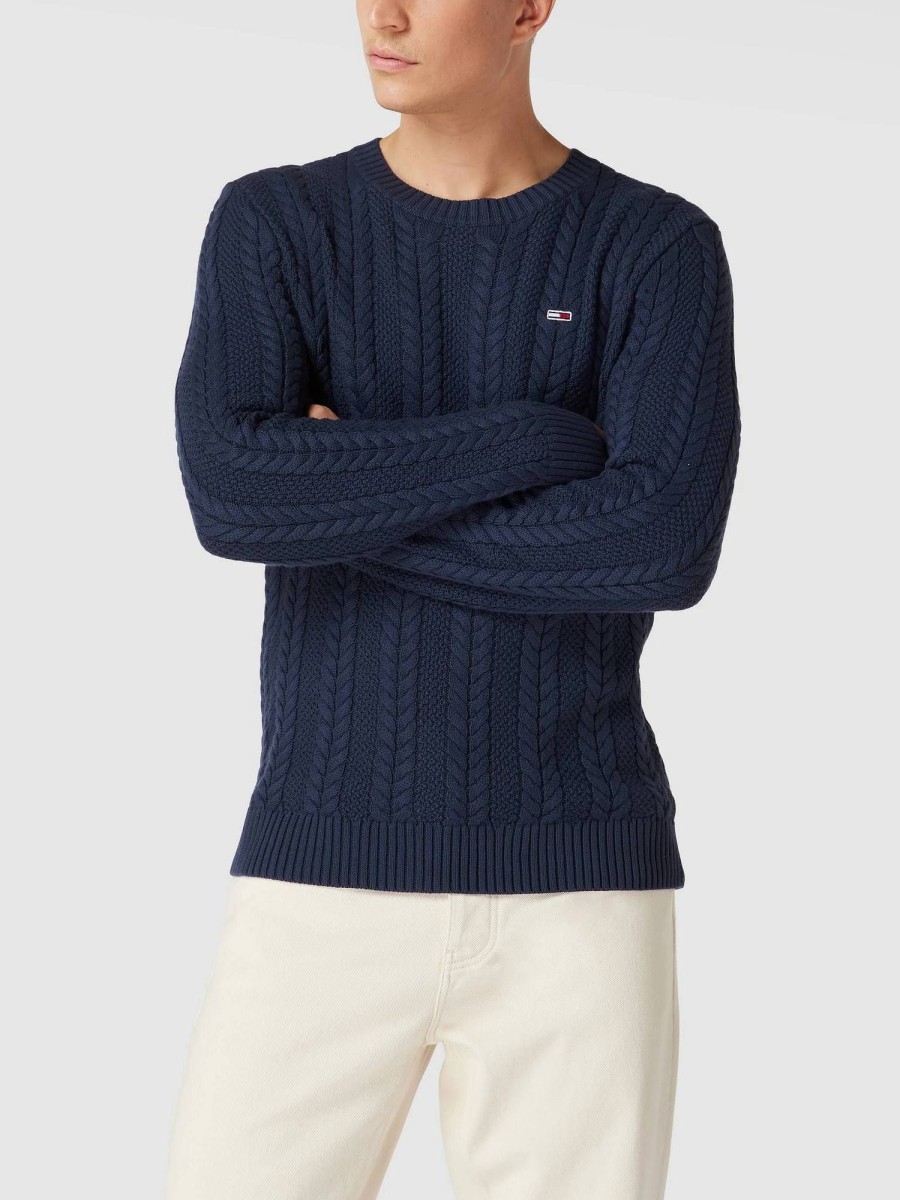 Uomo TOMMY HILFIGER Maglieria | Tjm Reg Cable Sweater - Maglione A Trecce