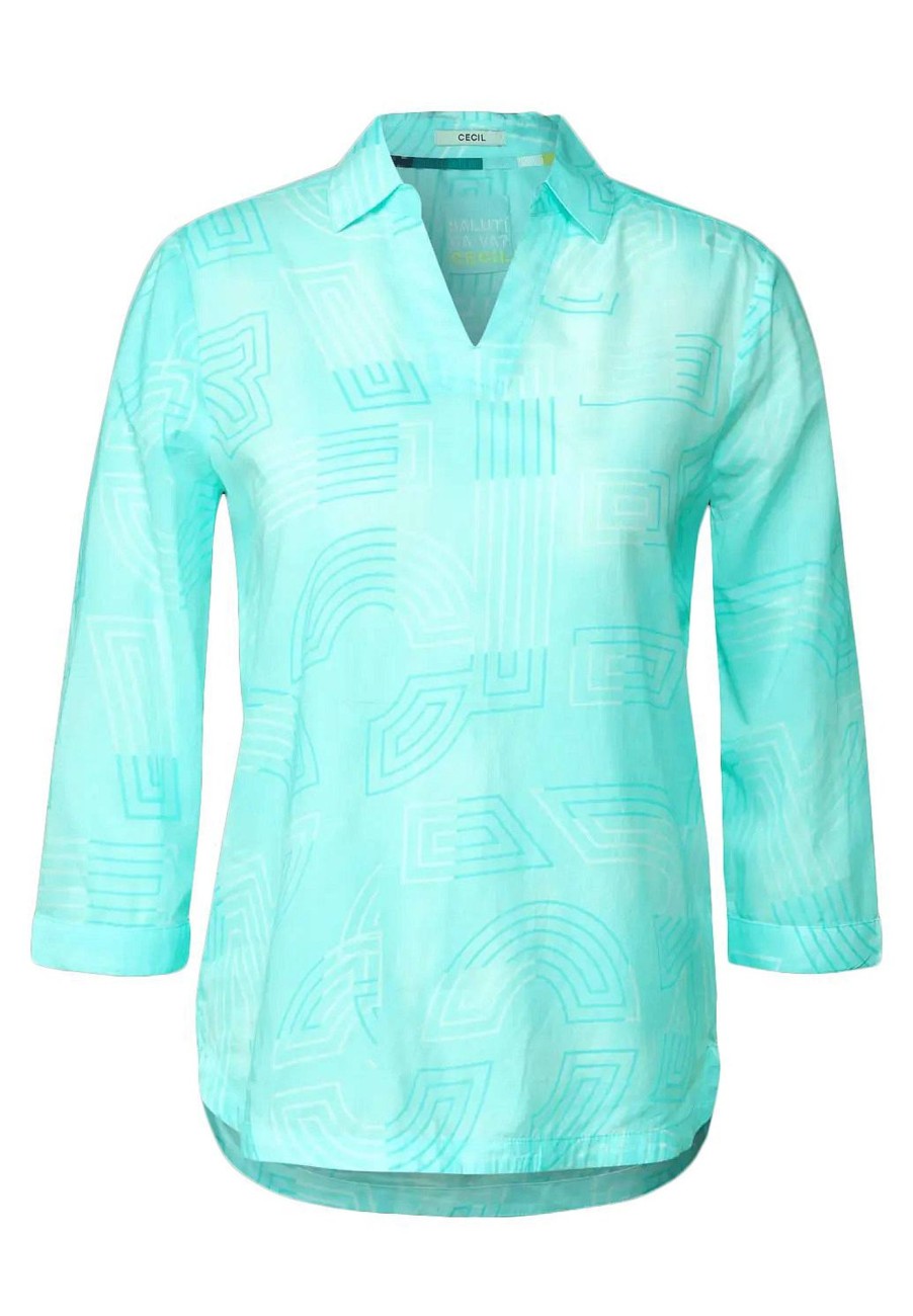 Donna CECIL Camicie | Printed Light Cotton Long Blouse - Blusa Con Stampa