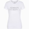 Donna ARMANI EXCHANGE T-Shirts | T-Shirt Con Logo In Borchie Sustainability Values