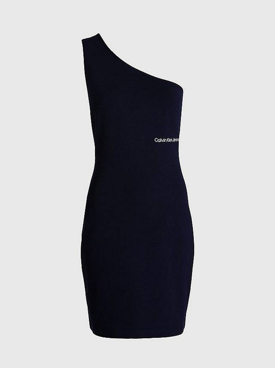 Donna CALVIN KLEIN JEANS Abiti E Vestiti | Back Asym Cut Out Milano Dress - Abito Bodycon