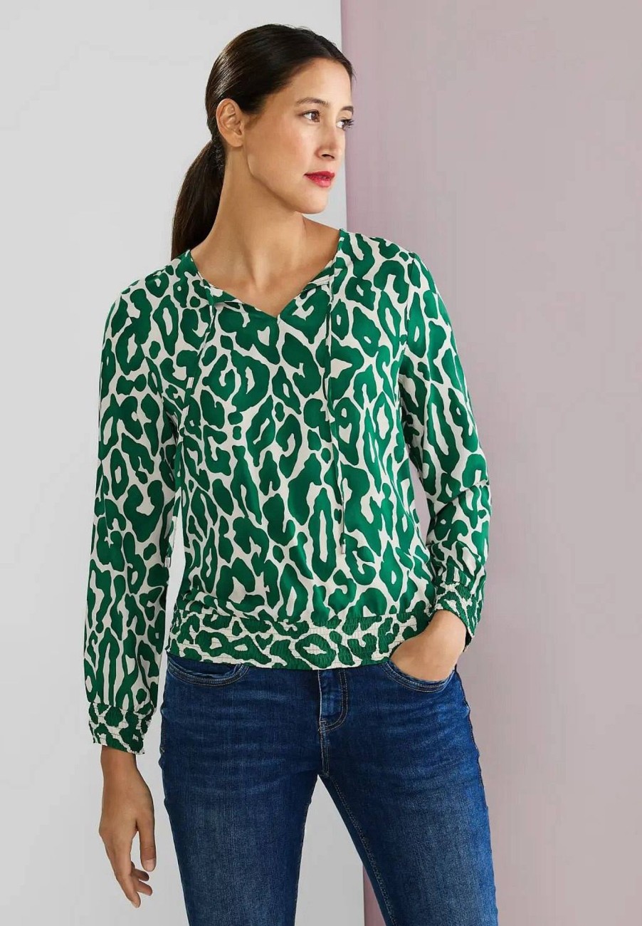 Donna STREET ONE Camicie | Ltd Qr Printed Tunicblouse - Blusa Con Stampa Leo