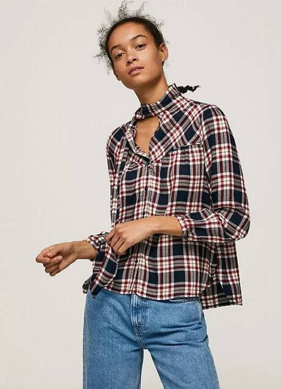 Donna PEPE JEANS Camicie | Oriana Shirt - Blusa A Quadri