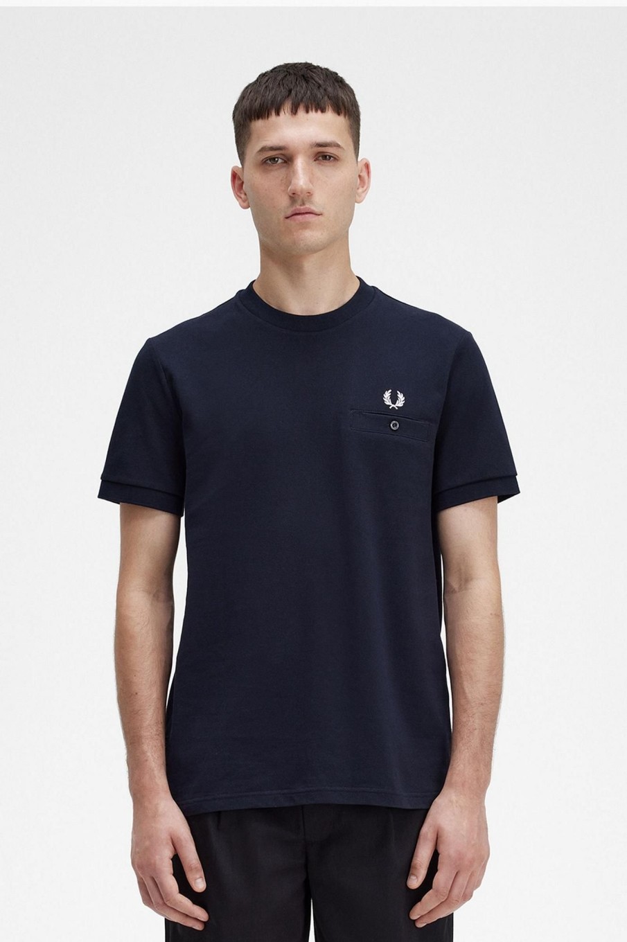 Uomo FRED PERRY T-Shirts | T-Shirt Manica Corta Pique Con Taschino