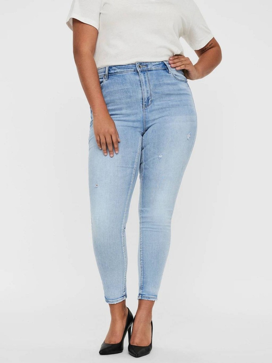 Donna VERO MODA Denim Jeans | Phia Hr Skinny Curve - Jeans A Vita Alta