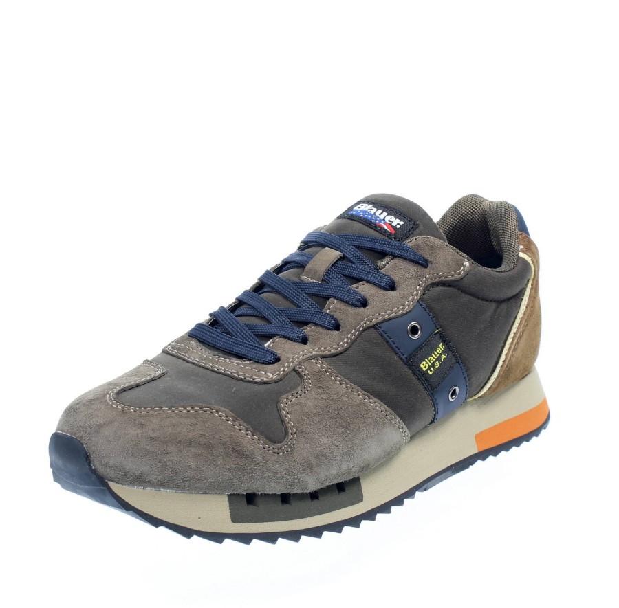 Uomo BLAUER Sneakers | Queens - Sneakers Basse In Suede