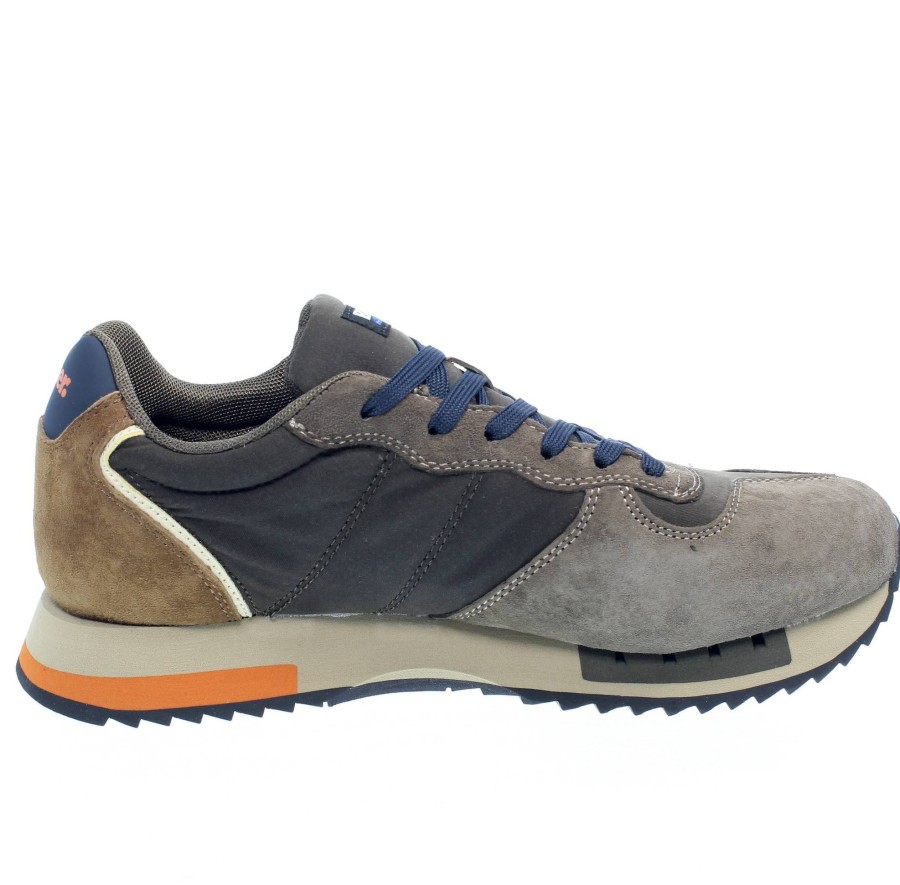 Uomo BLAUER Sneakers | Queens - Sneakers Basse In Suede