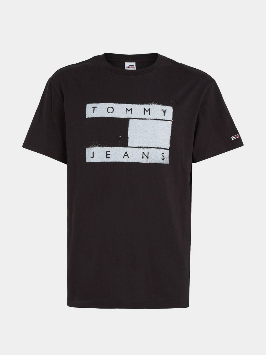 Uomo TOMMY HILFIGER T-Shirts | Tjm Clsc Spray Flag Tee - T-Shirt Con Stampa