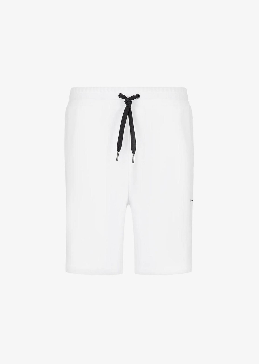 Uomo ARMANI EXCHANGE Bermuda | Shorts In Felpa Con Riga E Logo