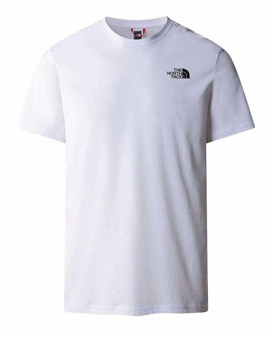 Uomo THE NORTH FACE T-Shirts | Men Ss Mountain Outline Tee - T-Shirt Con Logo