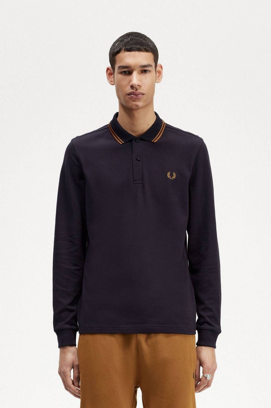 Uomo FRED PERRY Polo | Polo Manica Lunga Pique