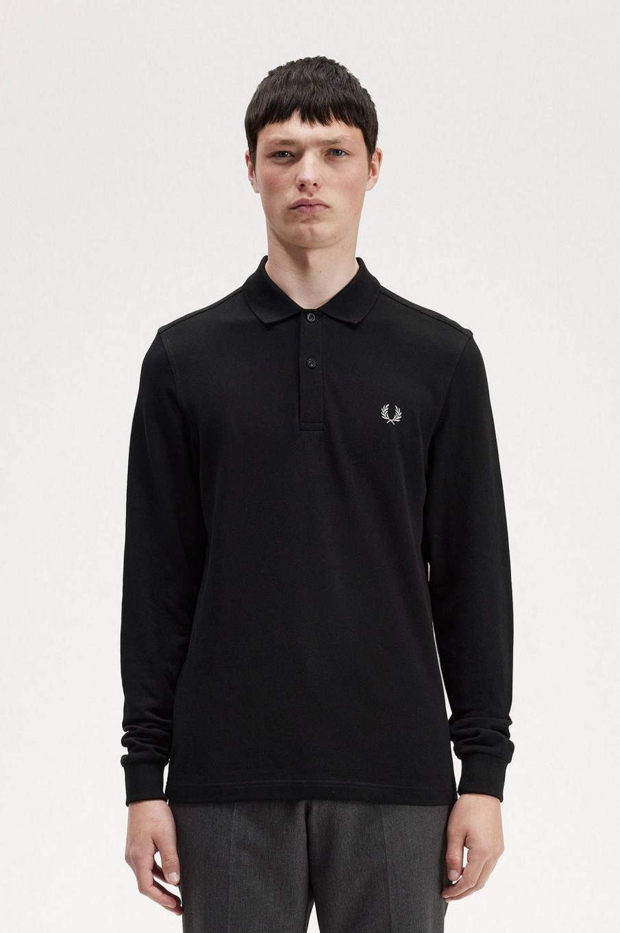 Uomo FRED PERRY Polo | Polo Manica Lunga Pique