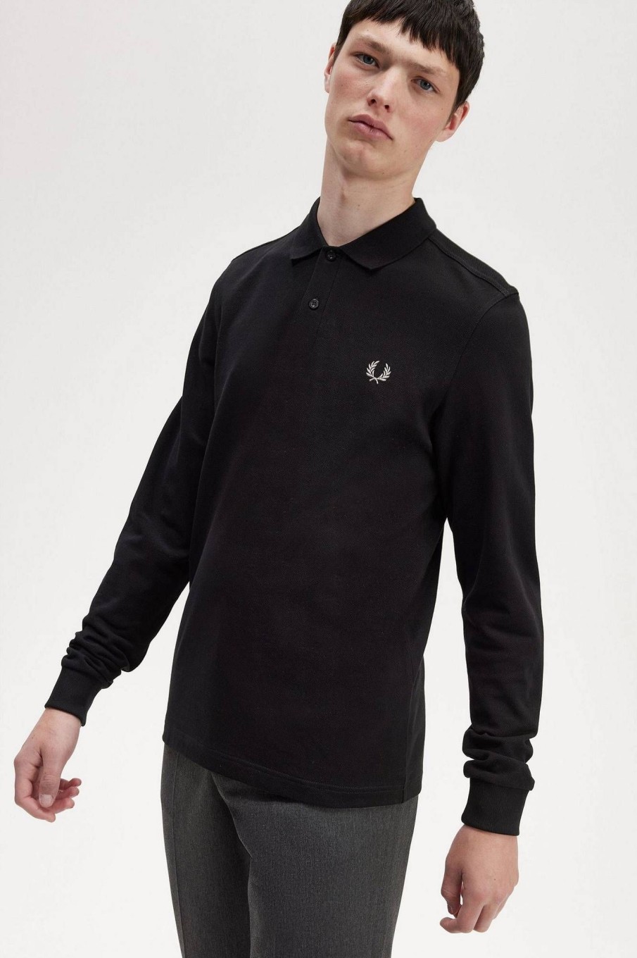 Uomo FRED PERRY Polo | Polo Manica Lunga Pique