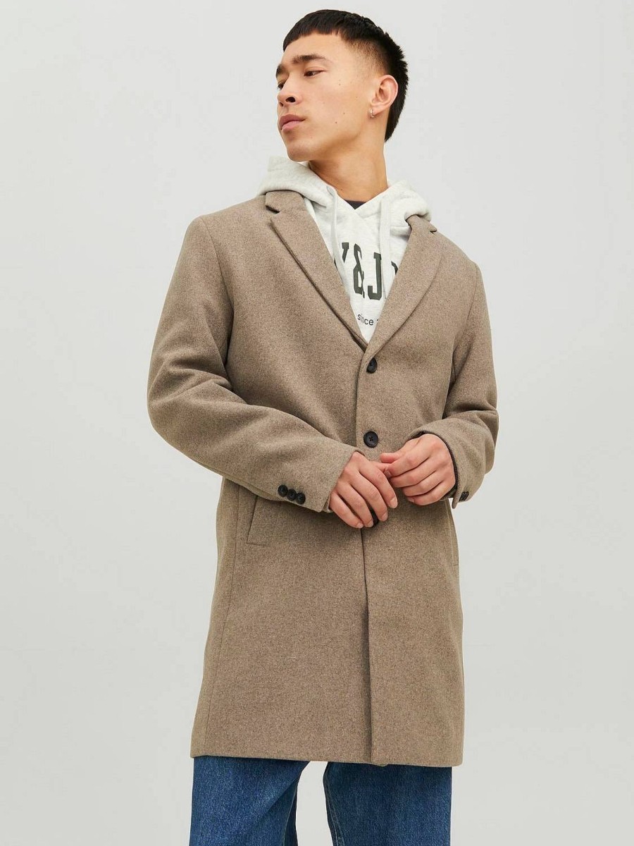 Uomo JACK & JONES Giubbotti E Cappotti | Morrison Wool Coat - Cappotto In Misto Lana