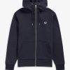 Uomo FRED PERRY Felpe | Felpa Cappuccio E Zip Intera