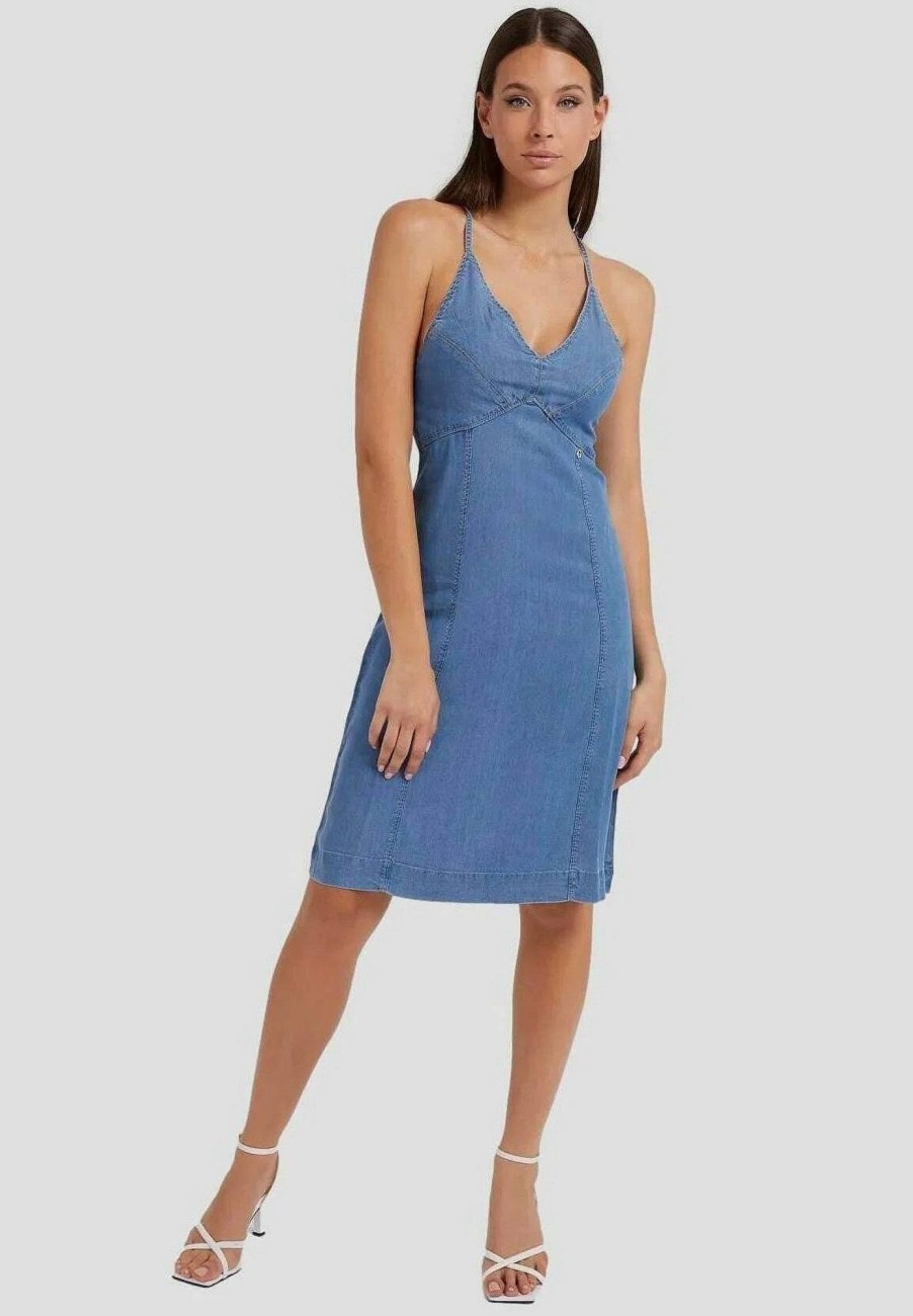 Donna GUESS Abiti E Vestiti | Courtney Dress - Abito In Denim