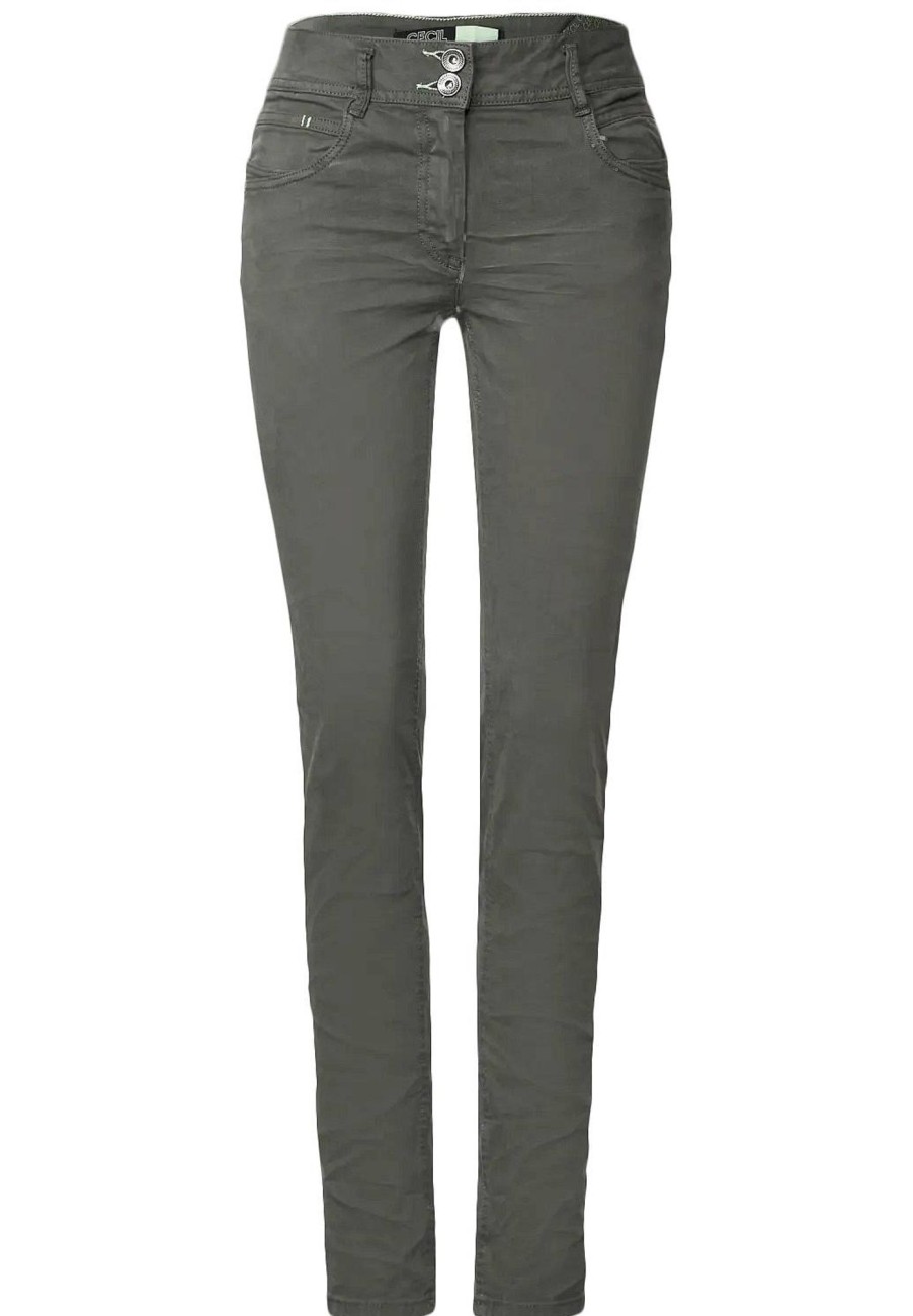 Donna CECIL Pantaloni | Style Toronto Mid Waist - Pantaloni Slim Fit