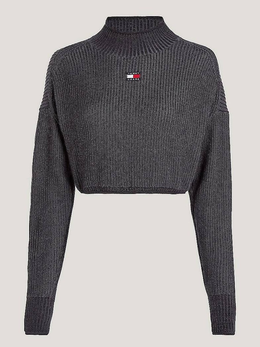 Donna TOMMY HILFIGER Pullover E Cardigan | Tjw Garment Dye Badge Sweater - Maglia Crop