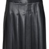 Donna VERO MODA Gonne | Naomi Short Coated Skirt - Gonna A Pieghe