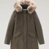 Donna WOOLRICH Giubbotti E Cappotti | Arctic Raccoon Parka Con Pelliccia Removibile