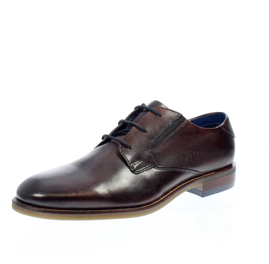 Uomo BUGATTI Stringate | Stringate Derby In Pelle